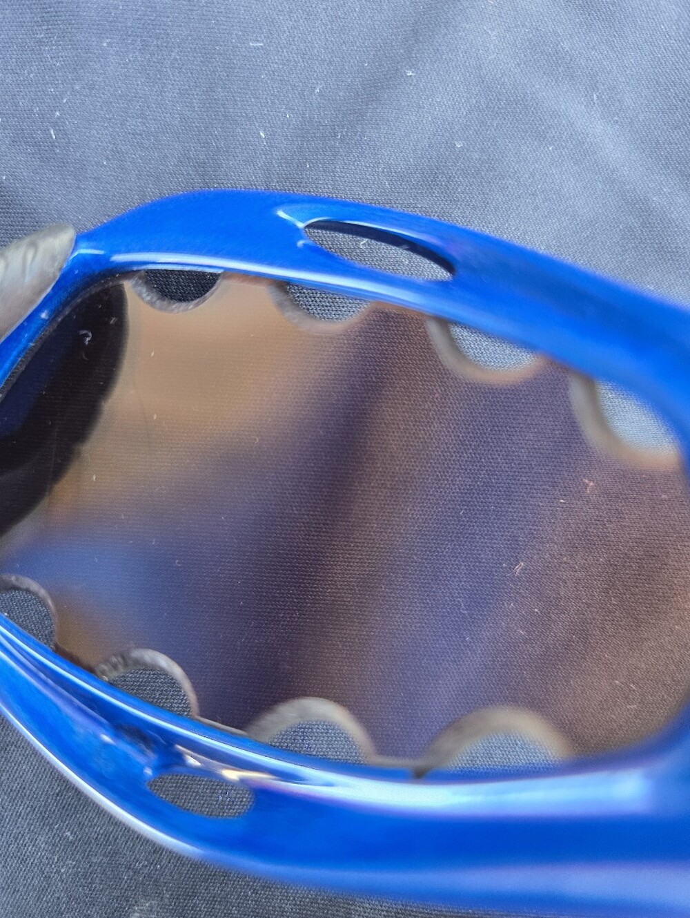 OAKLEY PRO RACING WATER ELECTRIC BLUE/IRIDIUM VENTED SUNGLASSES - Picture 4 of 14